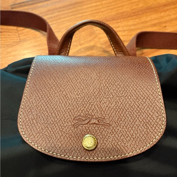Longchamp Black and Brown Backpack - Picture 3 of 9